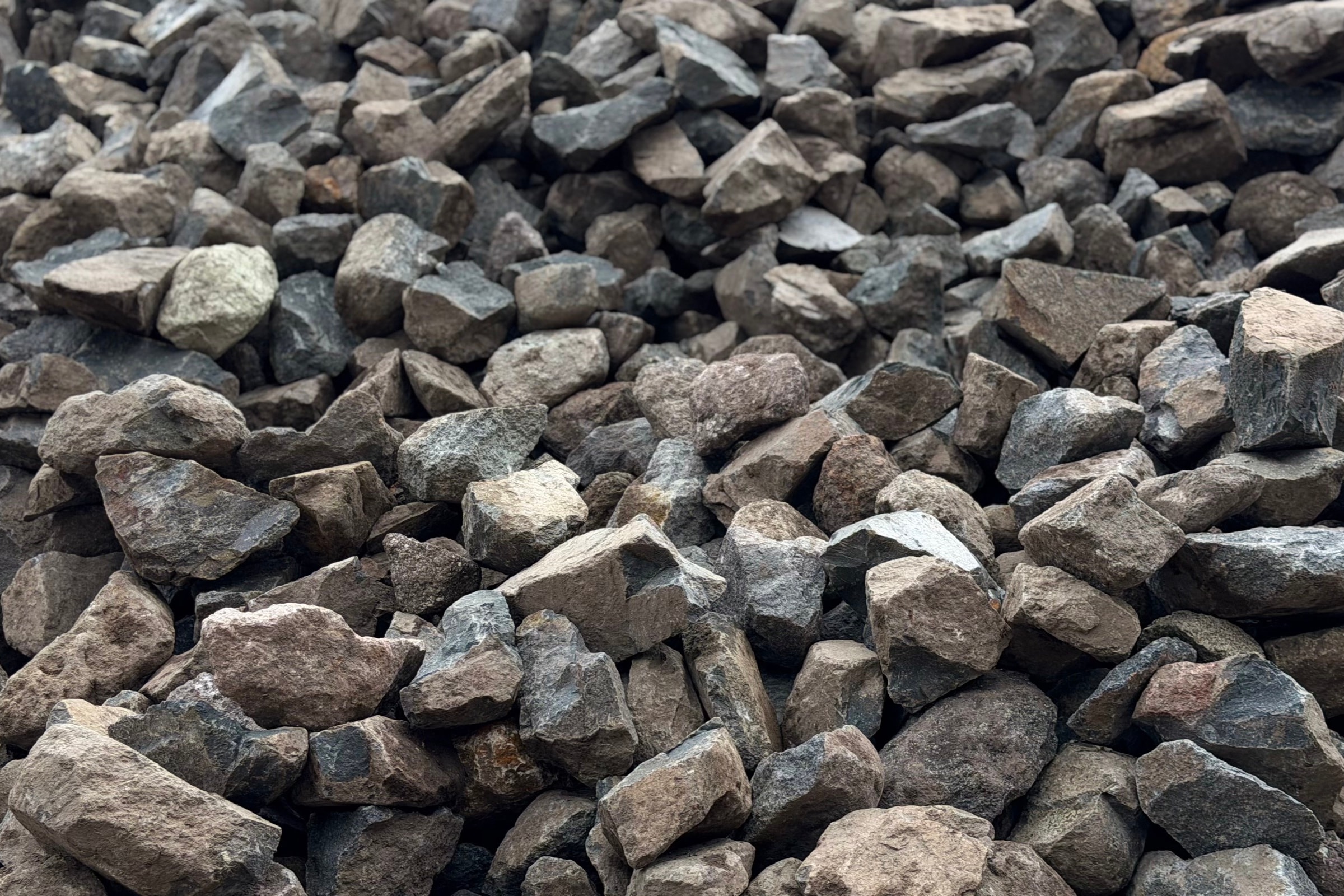 Piedra gavión 200 mm en el tajo de Agregados San Lorenzo